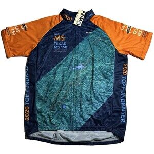 NWT PRIMAL MS 150 2020 Top Fundraiser Cycling Shirt Sz Mens L Texas Houston